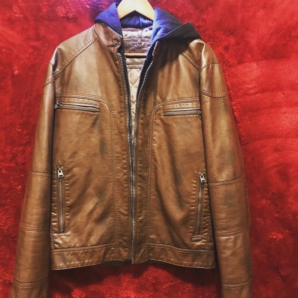 Calvin Klein Leather Jacket.